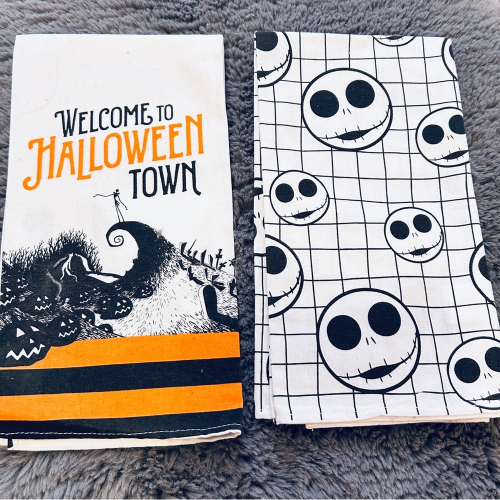 Halloween Town Themed Kitchen Towels